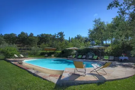 Caprifoglia, Ferme contemporain à Loro Ciuffenna avec piscine - Photo 15