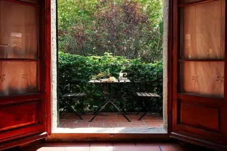 Loggia, Une ferme paisible à Cortona avec piscine - Photo 13