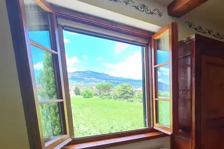 Loggia, Une ferme paisible à Cortona avec piscine - Photo 15