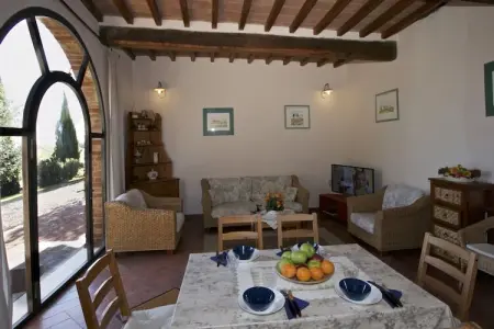 Forno, Ferme au sommet d'une colline à Castelnuovo Berardenga Toscane avec barbecue - Photo 11
