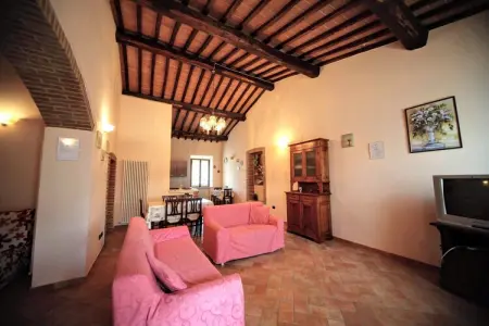 Fuoco, Charmante ferme avec piscine à Asciano - Photo 1