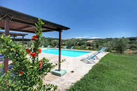 Fuoco, Charmante ferme avec piscine à Asciano - Photo 13