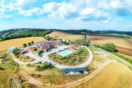Fuoco, Charmante ferme avec piscine à Asciano - Photo 36