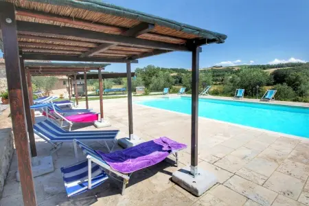 Terra, Ferme ancienne à Asciano avec piscine - Photo 14