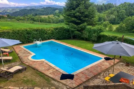 Villa Faggio, Grande villa avec piscine privée à Amandola - Photo 40