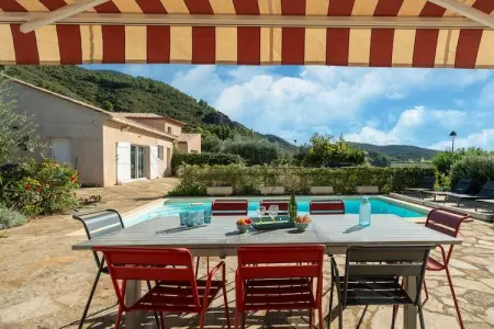 Sourire du Soleil, Villa chaleureuse à Montouliers avec piscine privée - Photo 32