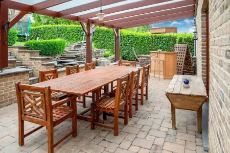 Gîte de 8 personnes avec piscine, Superbe villa près de Hamoir avec piscine privée et jardin - Photo 4