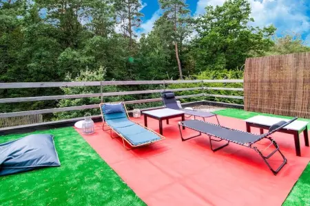 Au Coeur du Pêcheur, Chalet cosy à Jalhay avec terrasse à 5km des Hautes Fagnes - Photo 6