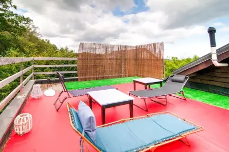 Au Coeur du Pêcheur, Chalet cosy à Jalhay avec terrasse à 5km des Hautes Fagnes - Photo 18