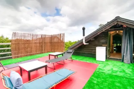 Au Coeur du Pêcheur, Chalet cosy à Jalhay avec terrasse à 5km des Hautes Fagnes - Photo 19