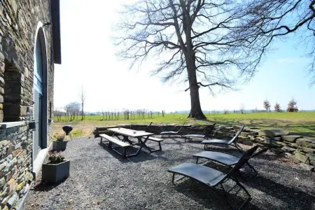Les Trois Chênes, Magnifique maison de vacances très spacieuse avec sauna et vue sur la campagne - Photo 39