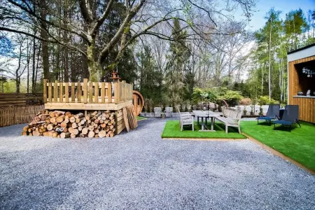 Chalet des Sapins, Magnifique chalet tout confort avec sauna et bain nordique à Hotton - Photo 12