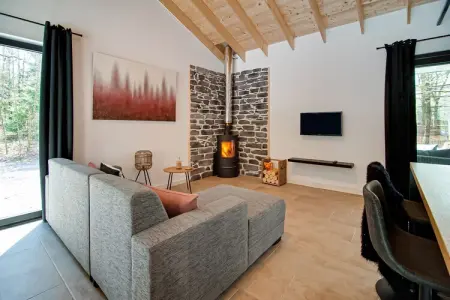 Chalet des Sapins, Magnifique chalet tout confort avec sauna et bain nordique à Hotton - Photo 18