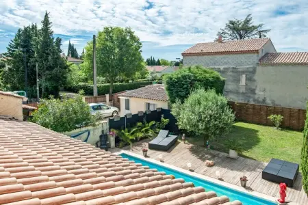 le Champlain, Jolie maison de vacances à Orange avec piscine privée - Photo 31