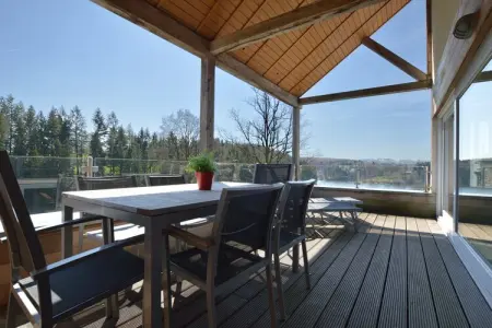 La Terrasse du Lac, Luxueux appartement de vacances avec sauna, cheminée et vue sur un lac - Photo 14