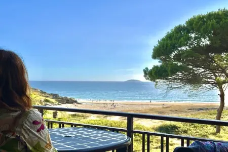 Playa Montalvo - Planta 1, Grand appartement à Sanxenxo avec accès direct à la plage - Photo 25