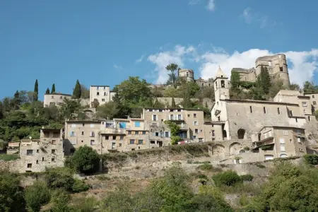 Au château près du Ventoux V, Deux Studios avec piscine, dans parc près des spas et vue sur le mont Ventoux. - Photo 23