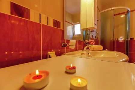 Villa Oleandar 3, Charmant appartement avec terrasse et vue sur la mer 300m  distance de la plage! - Photo 11