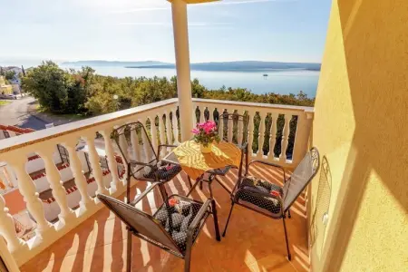 Villa Oleandar 3, Charmant appartement avec terrasse et vue sur la mer 300m  distance de la plage! - Photo 12