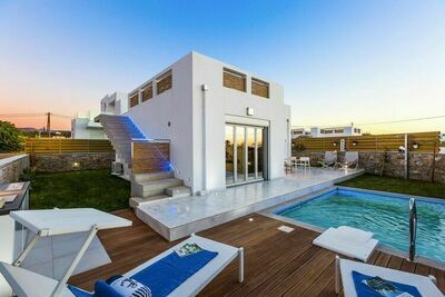 Villas Thalasses Sea Front, Rethymnon-3 bedroom villa Eeanthe, Huisje 7 personen in Rethymnon HER02072-FYB