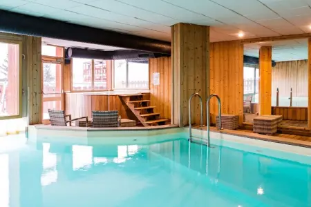 Residence Le Roc Belle Face 4, Appartement moderne dans résidence avec piscine, sauna et bain à remous - Photo 19