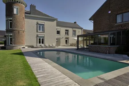 Château Froidthier, Château confortable à Thimister-Clermont avec piscine - Photo 5