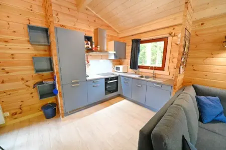 Village de Vacances Oignies 6, Chalet moderne en bois avec cuisinière, situé en forêt - Photo 2
