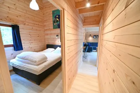 Village de Vacances Oignies 6, Chalet moderne en bois avec cuisinière, situé en forêt - Photo 5