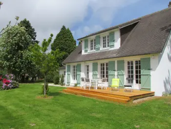 Gite à Cuverville sur Yères,Charmante maison avec jardin clos, terrasse, cheminée et bien-être à Cuverville-sur-Yères. FR-1-441-390 N°830084