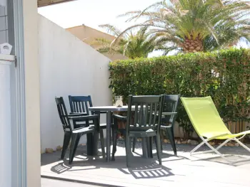 Wohnung in Cap d'Agde naturisme,Appartement climatisé pour 2 avec piscine, terrasse et parking sécurisé à Agde FR-1-606-12 N°879948