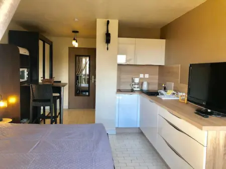 Studio cosy climatisé avec terrasse et piscine, parking inclus - Agde - Photo 3