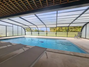 Gite à Orsennes,Maison isolée avec jardin, piscine intérieure chauffée et équipements pour des vacances de rêve. FR-1-591-330 N°830713