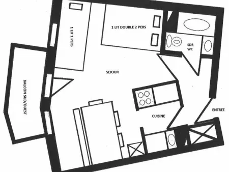 Studio cosy rénové avec balcon, proche pistes/commerces, à Montchavin La Plagne - Photo 8