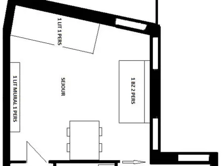 Studio rénové 3 pers, balcon sud, au pied des commerces et près des pistes - Photo 7