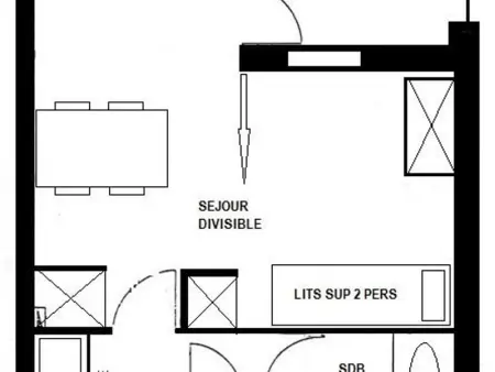 Studio rénové idéalement situé à Montchavin, proches pistes et commerces, avec balcon et parking gratuit - Photo 5