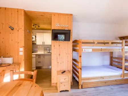 Studio rénové à Montchavin La Plagne, proche pistes et commerces, balcon, casier à skis, parking gratuit - Photo 1