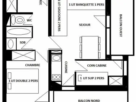 Appart 6 pers avec balcon, casiers à skis, proche pistes et commerces - Photo 10