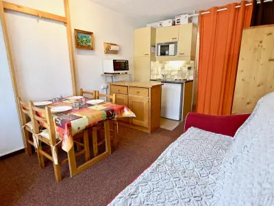 Appartement à Chamrousse, Studio avec Balcon, Parking Couvert, et Navette Gratuite au Pied de l'Immeuble - L947945