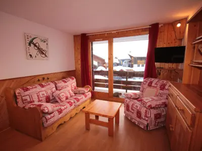 Appartement à Les Saisies, Studio cabine lumineux avec balcon et vue, 4 pers, TV, Wi-Fi, Les Saisies - L880261