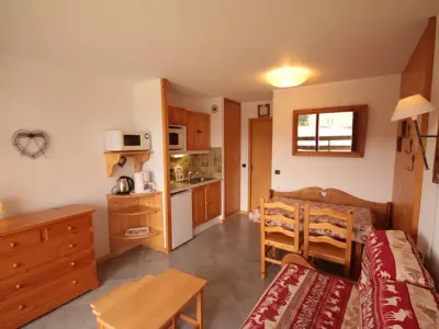 Appartement à Les Saisies, Les Saisies - Studio Cabine avec Garage pour 4-5 personnes, ensoleillé, vue sur pistes, non fumeur - L966411