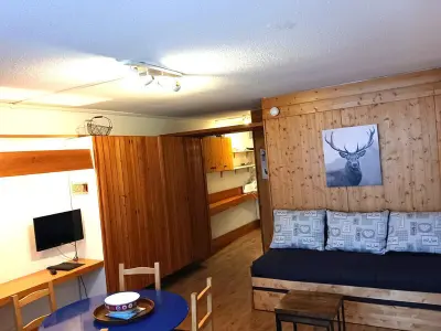 Apartment in Les Arcs 1600, Studio 30m² exposé sud avec balcon, WiFi et animaux acceptés à Arc 1600 - L945965