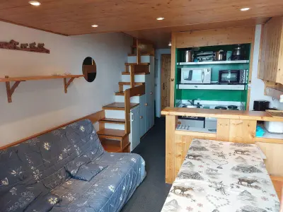 Appartement à Les Arcs 1800, Duplex 2 pièces à Arc 1800 avec WiFi, cuisine équipée et casier à ski - L957637