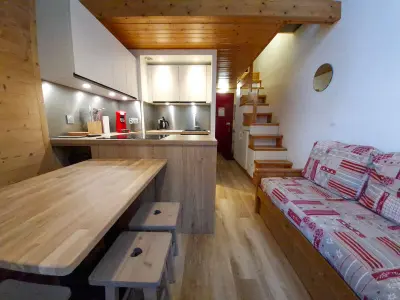 Appartement à Les Arcs 1800, Appartement cosy 5 pers. à Arc 1800, proche pistes et commerces, balcon exposé sud-ouest - L949635