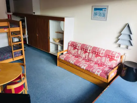 Studio 4 personnes Arc 1600 à 50m des pistes, balcon, TV - Photo 4