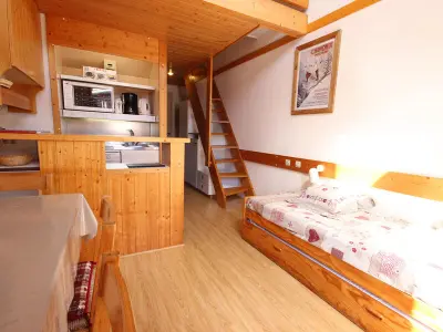 Apartamento en Peisey Vallandry, Appartement cosy 2 pièces, 5 pers, balcon sud, centre station, proche pistes et commerces - L880404