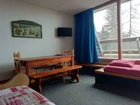 Studio spacieux à Arc 1600 avec balcon, télé, wifi et animaux acceptés - Photo 1