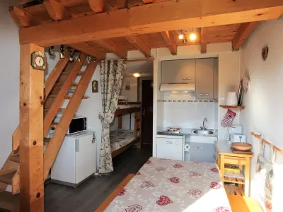 Appartement à La Toussuire, Studio cosy avec mezzanine, balcon sud proche télésiège, Fontcouverte-la-Toussuire - L943871