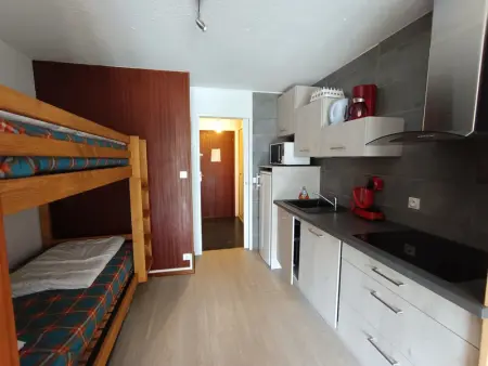 Studio exposé sud avec balcon, à 200m des pistes et commerces, animaux acceptés - Photo 7