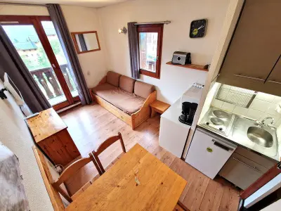 Appartement à Valfréjus, Charmant studio pour 2-3 personnes avec balcon à Valfréjus - L967700