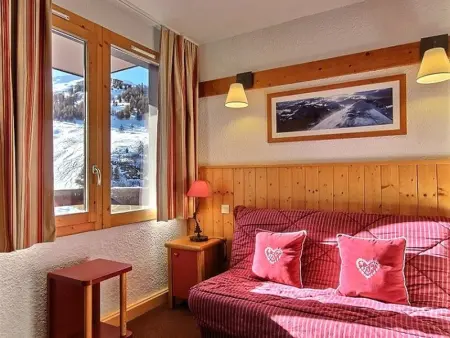 Studio-cabine 4 pers, proche pistes et commerces, balcon, piscine, 3 cristaux Paradiski - Photo 6